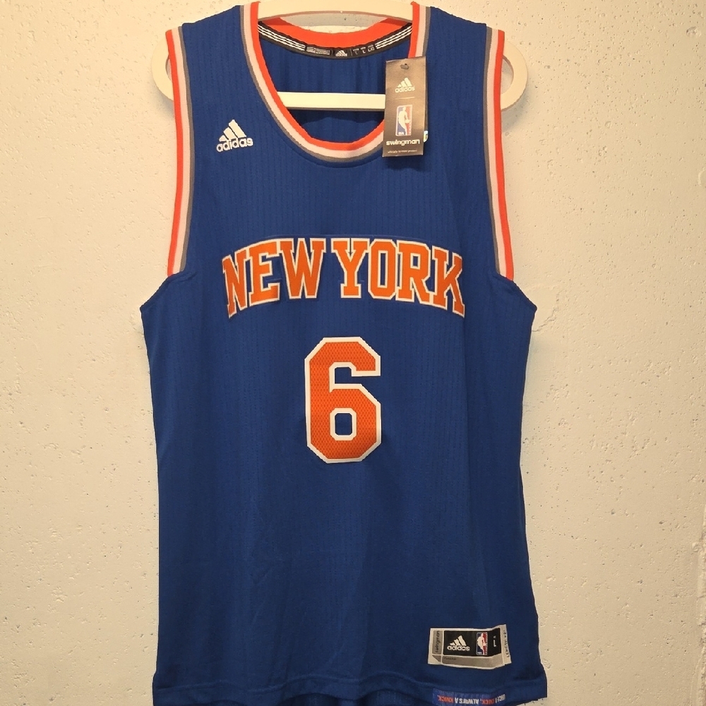 Adidas Swingman - Kristaps Porzingis - New York Knicks Blue Jersey (Large)